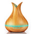 Ultrasonic Aroma Diffuser 500ml Vase Wood Grain Air Humidifiers
